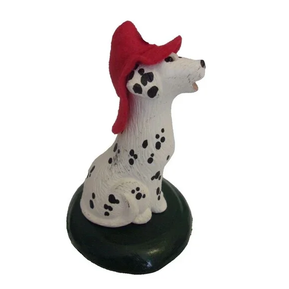 Dalmatian Byers Choice Carolers 2001  Fireman Puppy Dog Christmas Vintage - Picture 4 of 6